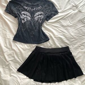Alt Black Mini Skirt